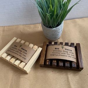 Two Wooden soap holder !!